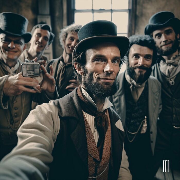 AI selfies historical figures 15